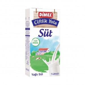Dimes Tam Yağlı UHT Süt 1 lt ...
